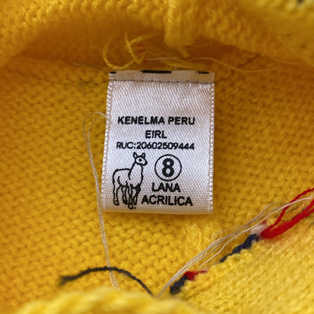 Kids Pullover Artisan Handmade Poncho with Hood - Picture 14 of 16